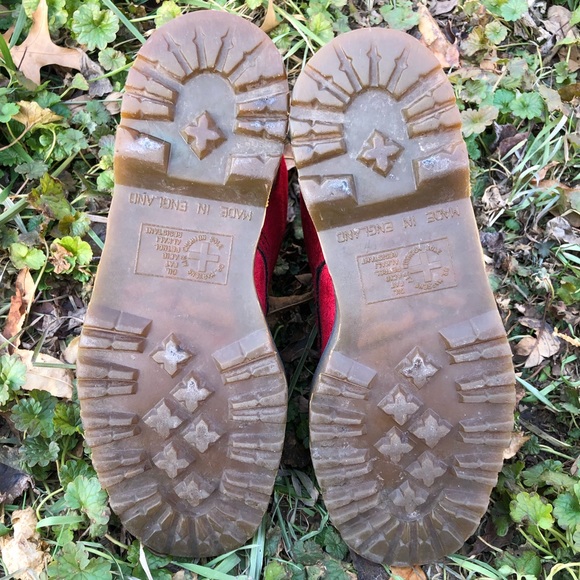 Vintage Dr. Martens Velvet Boots - Picture 11 of 12